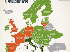 Nationale Regeln in Europa (Quelle: https://www.peta.de/verbotwildtiereimzirkus)