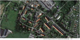 Luftbild Flugplatzsiedlung Ladebow (Quelle: GoogleMap)