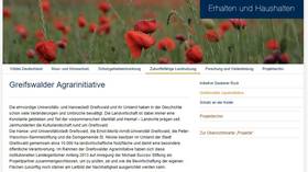 Webseite der Greifswalder Agarinitiative