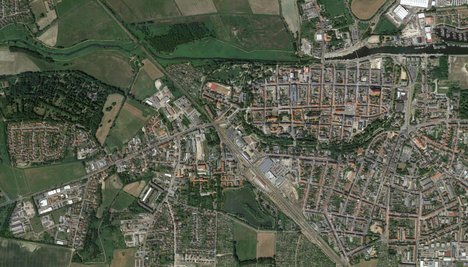 Satellitenbild Innenstadt (Bildquelle: Google)