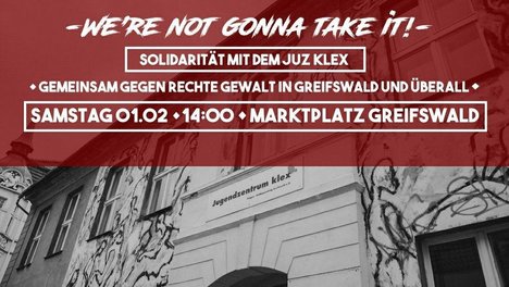 Aufruf zur Demo - Solidarität mit dem JUZ Klex